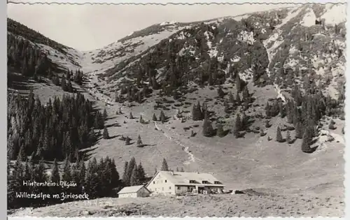 (13696) Foto AK Hinterstein, Bad Hindelang, Willersalpe, Zirleseck 1959