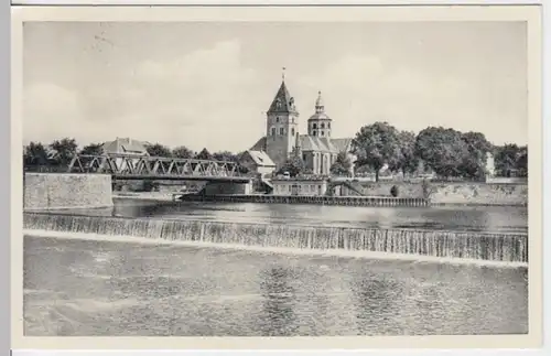 (13679) AK Hameln, oberes Weserwehr 1959