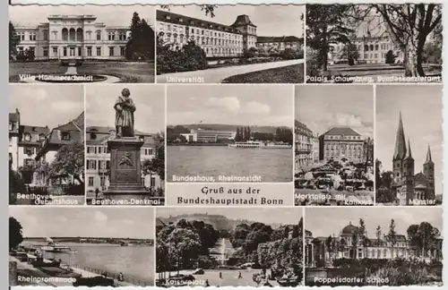 (13637) Foto AK Bonn, Mehrbildkarte, nach 1945