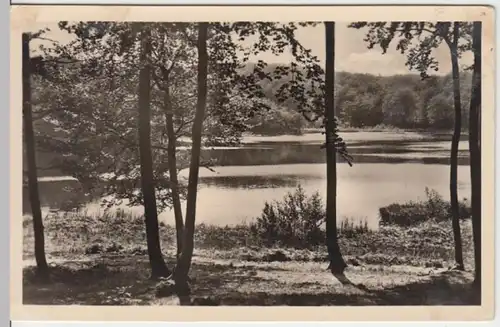 (13626) Foto AK Granitz, Rügen, Schwarzer See 1956