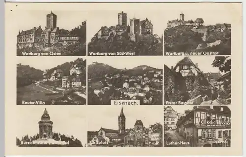 (13596) Foto AK Eisenach, Th., Mehrbildkarte 1955