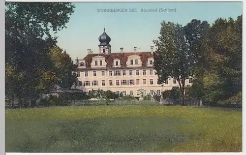 (13588) AK Bernried am Starnberger See, Schloss, vor 1945