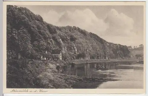 (13564) AK Steinmühle, Pegestorf, Weser, vor 1945