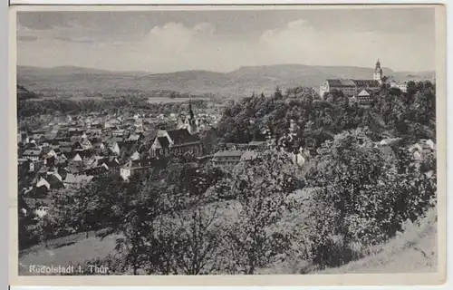 (13534) AK Rudolstadt, Panorama, vor 1945