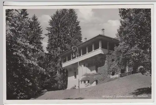 (13494) Foto AK Wildbad, Kurhaus 1942