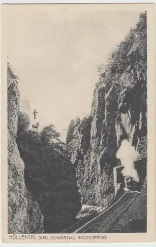 (13483) AK Höllental, Schwarzwald, Hirschsprung 1916