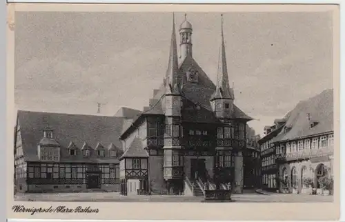 (13423) AK Wernigerode, Rathaus, vor 1945