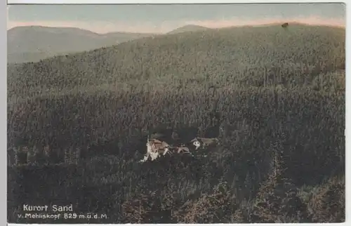 (13419) AK Sand, Bühl, Schwarzw., Panorama, vor 1945