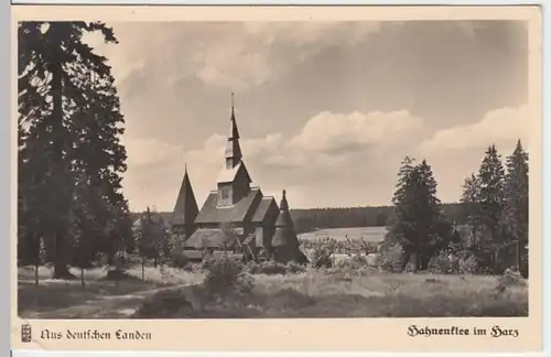 (13405) Foto AK Hahnenklee, Gustav-Adolf-Kirche 1940