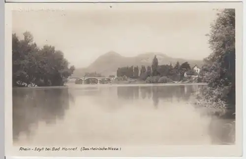 (13397) Foto AK Bad Honnef, Rheinpartie, vor 1945