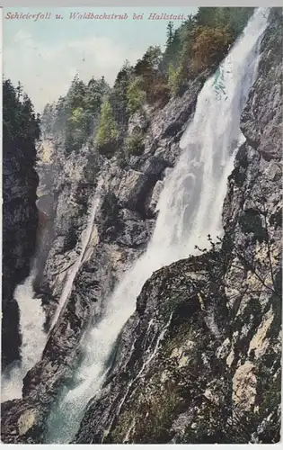 (13312) AK Hallstatt, Schleierfall , Waldbachstrub, um 1912
