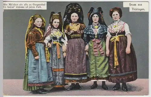 (13298) AK Trachten, Georgenthal, Thür., vor 1945