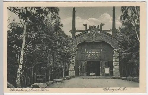 (13296) AK Bodetal, Harz, Hexentanzplatz, Walpurgishalle, vor 1945