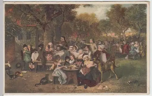 (13287) Künstler AK Prof. Ludwig Knaus, Kinderfest 1920