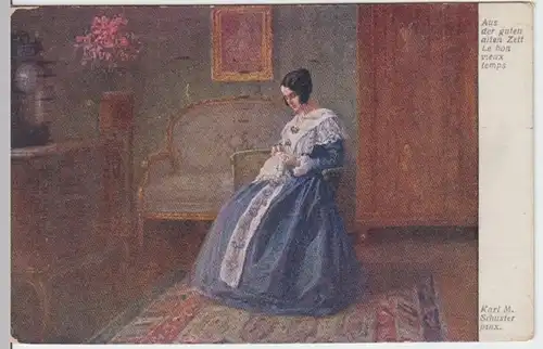 (13252) Künstler AK Karl M. Schuster, Aus der guten alten Zeit 1919
