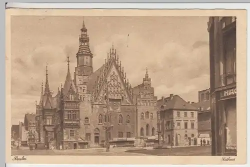 (13238) AK Breslau, Wroclaw, Rathaus 1936
