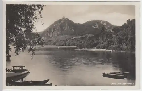 (13220) Foto AK Königswinter, Burg Drachenfels 1930