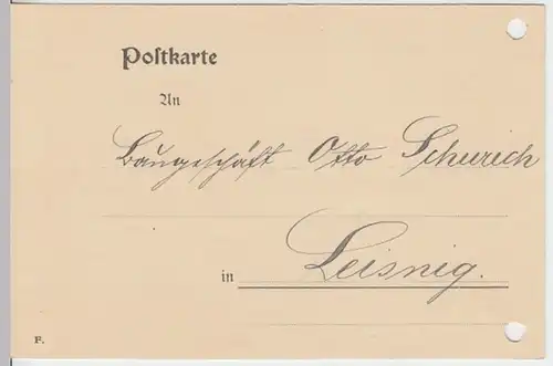 (13205) Postkarte DR 1914 v. Giroverband Sächsischer Gemeinden Leisnig