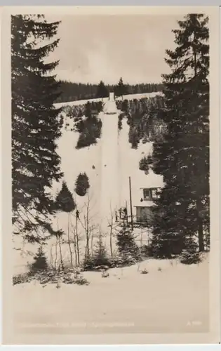 (9103) Foto AK Friedrichroda, Sprungschanze 1956