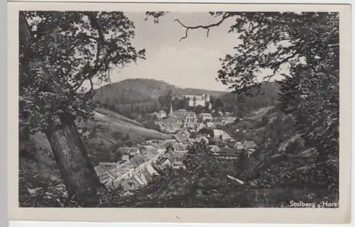 (9094) AK Stolberg, Südharz, Panorama 1953