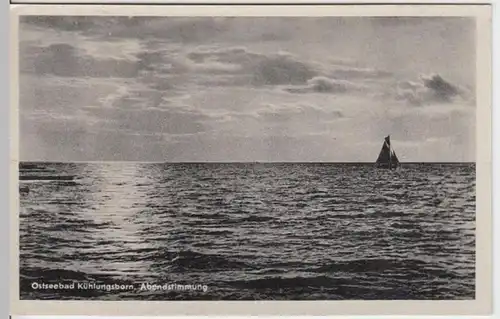 (9085) AK Kühlungsborn, Segelboot 1950er