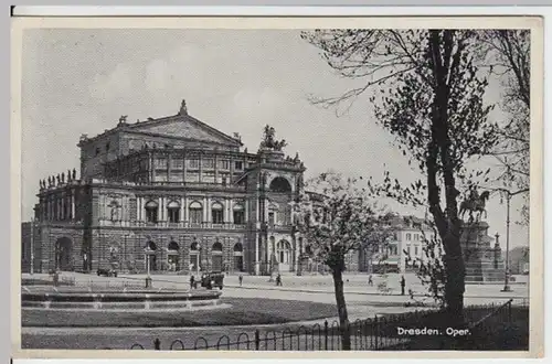 (9034) AK Dresden, Semperoper 1937