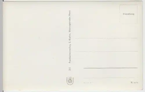 (9024) Foto AK Wernigerode, Rathaus 1954