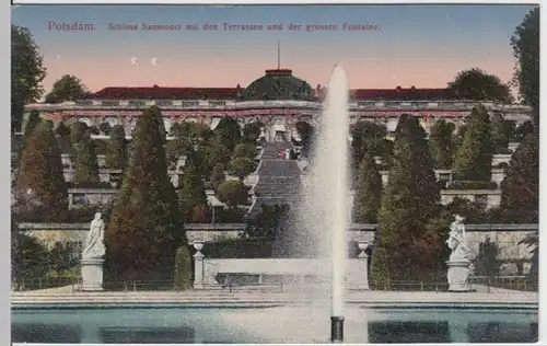 (8964) AK Potsdam, Sanssouci, Schloss, Terrassen, vor 1945