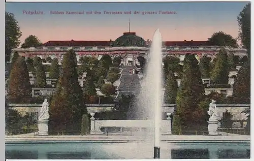 (8963) AK Potsdam, Sanssouci, Schloss, Terrassen, vor 1945