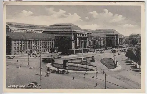 (8955) AK Leipzig, Hauptbahnhof 1955