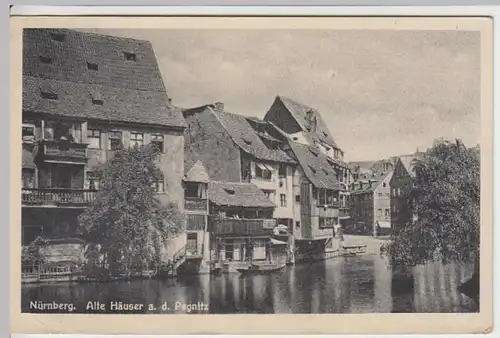 (8872) AK Nürnberg, Alte Häuser an der Pegnitz 1942