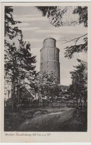 (8867) AK Großer Inselsberg, Th. Wald, Berggasthof Stöhr, Turm 1954