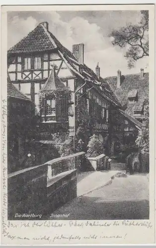 (8856) AK Eisenach, Th., Wartburg, Innenhof 1953