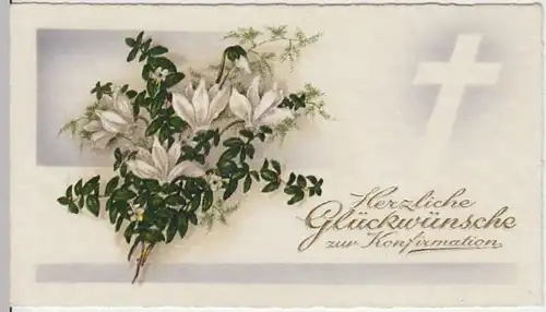 (8802) AK Konfirmation, Set achtteilig, Kärtchen, um 1938