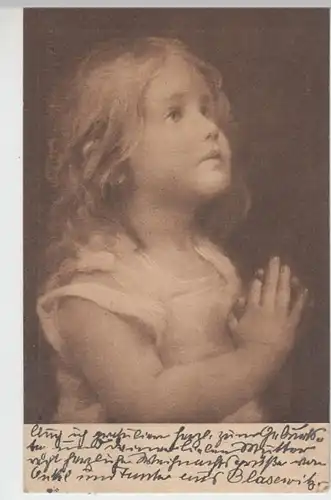 (13179) Künstler AK Storch: Morgengebet 1917