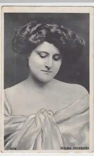 (13171) AK Hilda Hanbury, Schauspielerin, Bahnpost, Soldatenkarte 1906