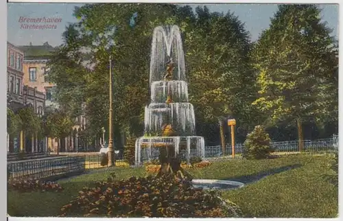 (13165) AK Bremerhaven, Kirchenplatz 1925