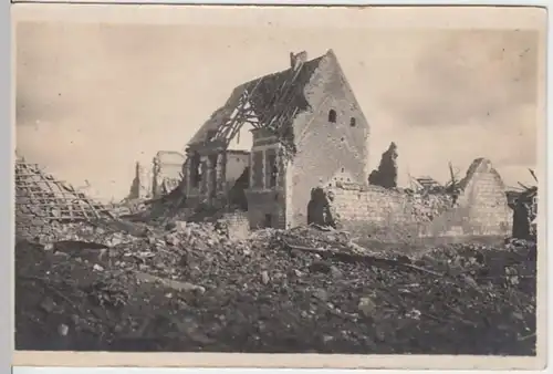 (13163) Foto AK Zerstörte Ortschaft, vor 1945