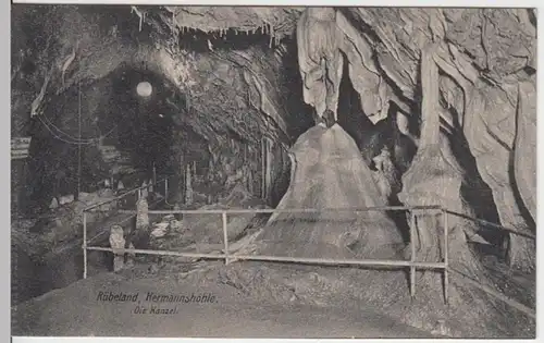 (13135) AK Rübeland, Hermannshöhle, Kanzel, vor 1945