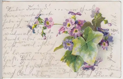 (13111) AK Glückwunsch, Vom Guten wünsch ich dir das Beste 1905