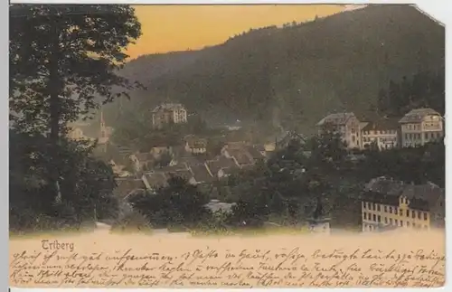 (13023) AK Triberg im Schwarzwald, Stadtansicht 1908