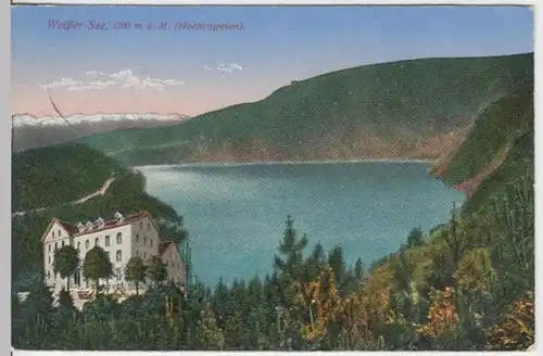 (12987) AK Weißer See, Lac Blanc, Elsass, Feldpost 1915