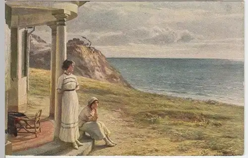 (12982) Künstler AK Schiotz-Jensen, Traumverloren 1916