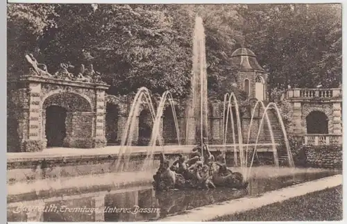 (12937) AK Bayreuth, Eremitage, unteres Bassin, vor 1945