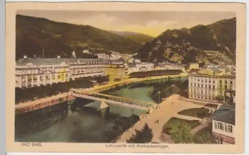 (12928) AK Bad Ems, Kurhausanlagen an der Lahn, vor 1945