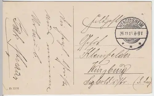 (12912) AK Worms, Rhein, Lutherdenkmal, Feldpost 1916