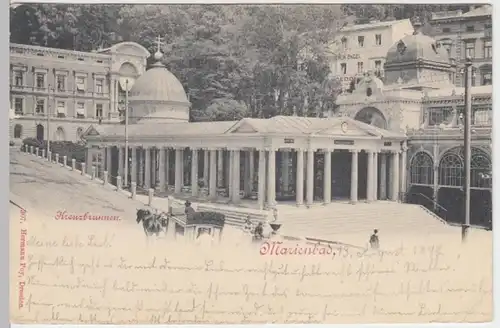 (12895) AK Marienbad, Böhmen, Kreuzbrunnen 1897