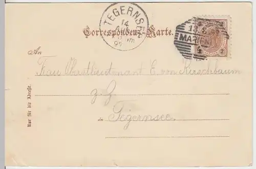(12895) AK Marienbad, Böhmen, Kreuzbrunnen 1897
