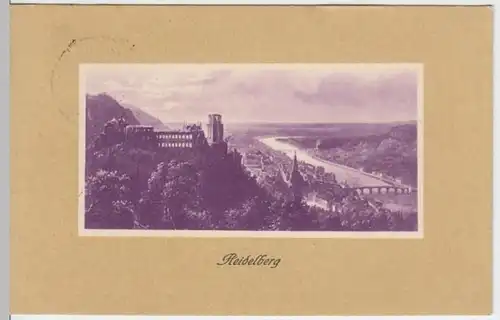 (12880) AK Heidelberg, Schloss, alte Brücke 1909