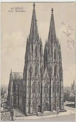 (12827) AK Köln, Dom 1910